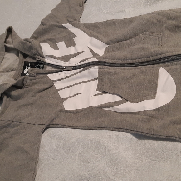 COPY - Nike Baby's Boy Hooded Coverall-Dark Grey Heather, - Picture 4 of 6